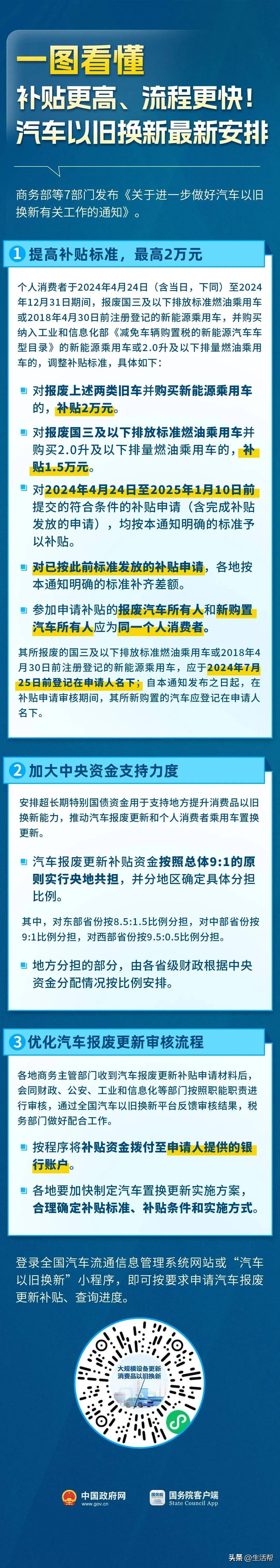 财政部：中央财政已预下达2025年消费品以旧换新资金810亿元 支持各地做好政策持续实施的衔接工作